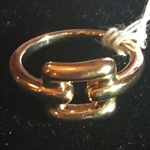 Tiffany & Co 18 K Biscayne Buckle Ring Size 6.5